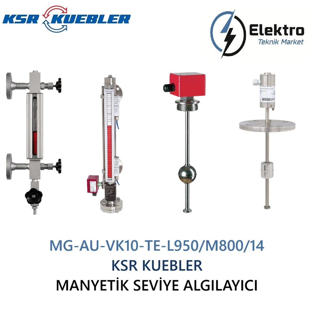 MG-AU-VK10-TE-L950-M800-14 Ksr Kuebler Manyetik Seviye Algılayıcı Sensör